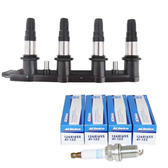 PartsDrive Ignition Coil & OEM ACDelco Iridium Genuine Spark Plug GM For Chevrolet Sonic Cruze 1.8
