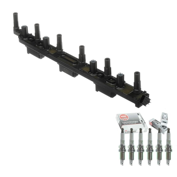 PartsDrive OEM Ignition Coil & NGK Spark Plug For Jeep Grand Cherokee TJ Wrangler 4.0L