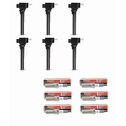Set of 6 PartsDrive OEM Ignition Coil & Motorcraft Spark Plug for 17-19 Ford F-150 UF826