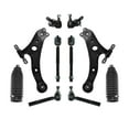 thumbnail image 1 of PartsW - 10 Pc Front Lower Control Arms, Outer & Inner Tie Rod Ends with Bellow Boots, Lower Ball Joints, Suspension Kit for Lexus RX330, Lexus RX350, Toyota Highlander, 1 of 4