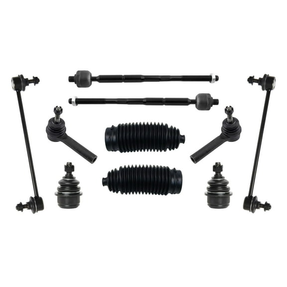 PartsW - 10 Pc Front Outer & Inner Tie Rod Ends, Sway Bar Links, Lower Ball Joints, Rack & Pinion Bellow Boots, Suspension Kit for Chrysler 200, Chrysler Sebring, Dodge Avenger