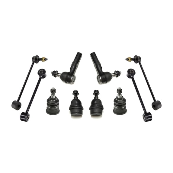 PartsW - 10 Pc Front & Rear Sway Bar Links, Lower & Upper Ball Joints, Outer Tie Rod Ends, Suspension Kit for Jeep Commander, Jeep Grand Cherokee