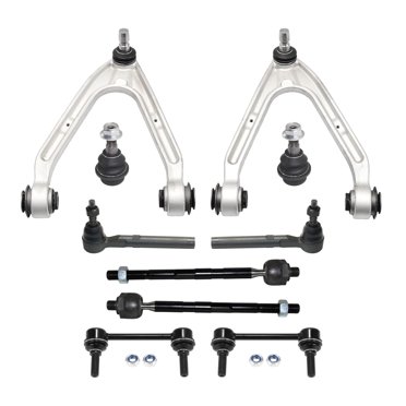 PartsW 12pc Front End Suspension Kit For Dodge Ram 1500 - Upper/Lower Arms, Ball Joints, Tie Rods