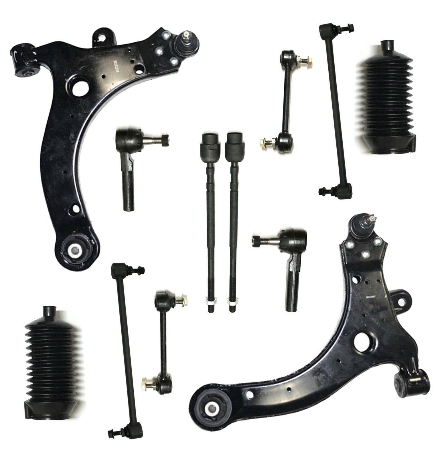 PartsW 12 Pc Front & Rear Suspension Kit for Buick LaCrosse / Pontiac ...