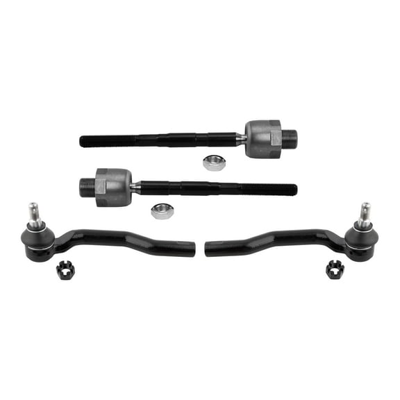 PartsW - 4 Pc Front Inner & Outer Tie Rod Ends, LEFT RIGHT Side Steering Kit for Mazda CX-9 2007-2015 / ES800600 ES800601 EV800565