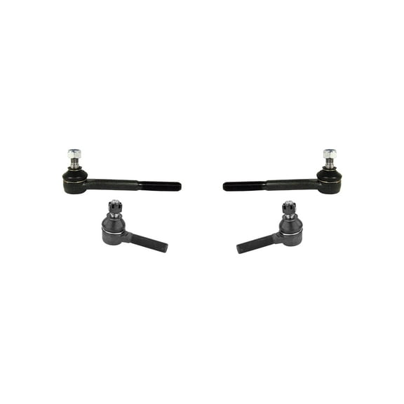 PartsW - 4 Pc Front Inner & Outer Tie Rod Ends Steering Kit Compatible with RWD Models