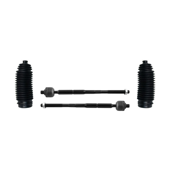 PartsW - 4 Pc Front Inner Tie Rod Ends + Rack and Pinion Bellow Boots, Steering Kit for Chrysler 200, Chrysler Sebring, Dodge Avenger / EV800400