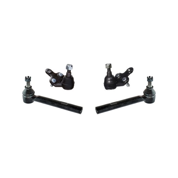 PartsW - 4 Pc Front Outer Tie Rod Ends + Lower Ball Joints, Suspension Kit for Lexus RX330, RX350, RX400h, Toyota Highlander / ES80944 K90346 K90347
