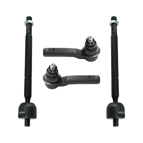 PartsW - 4 Pc Front Steering Kit Inner & Outer Tie Rod Ends Compatible with 4WD / RWD Pre Runner Models