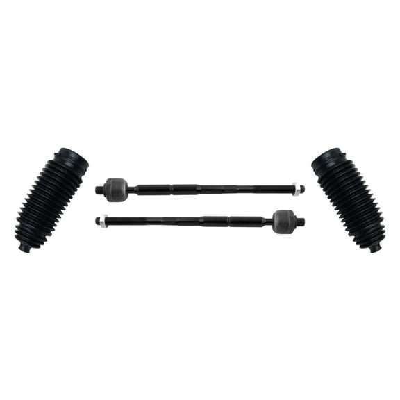 PartsW - 4 Pc Front Steering Kit Tie Rod Ends Inner + Bellow Boots for Dodge Journey 2009-2020 / EV800611