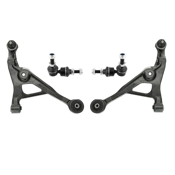 PartsW - 4 Pc Front Suspension Kit Lower Control Arms and Ball Joints, Stabilizer Sway Bar Links for Chrysler Cirrus, Chrysler Sebring, Dodge Stratus, Plymouth Breeze