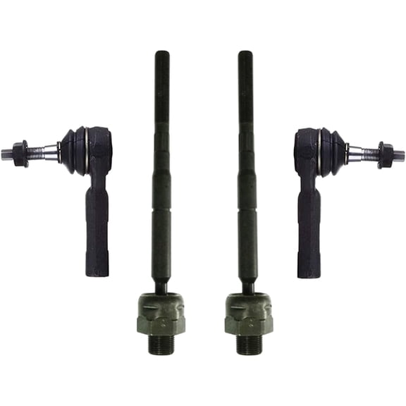 PartsW - 4 Pc Steering Kit Outer & Inner Tie Rod Ends Front Left Right