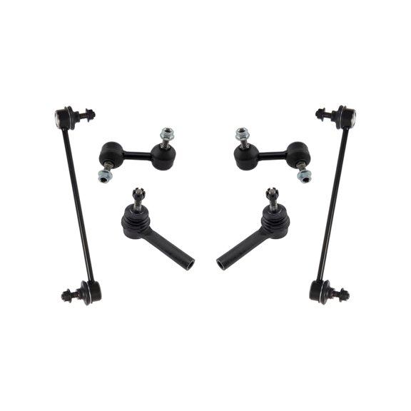 PartsW - 6 Pc Front & Rear Sway Bar End Links + Outer Tie Rod Ends, Suspension Kit for Chrysler 200, Chrysler Sebring, Dodge Avenger