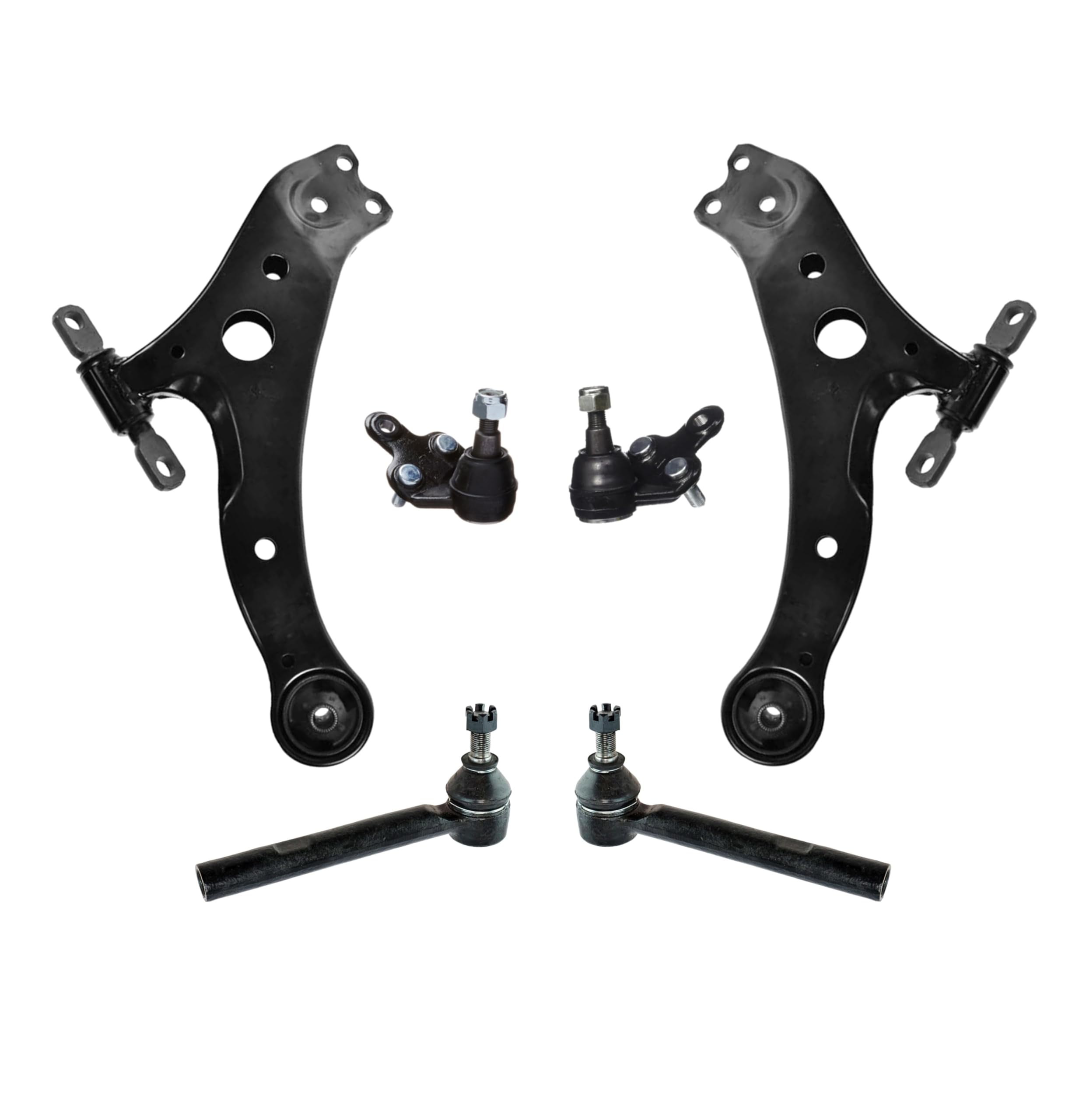 PartsW 6 Pc Front Suspension Kit Lower Control Arms, Lower Ball