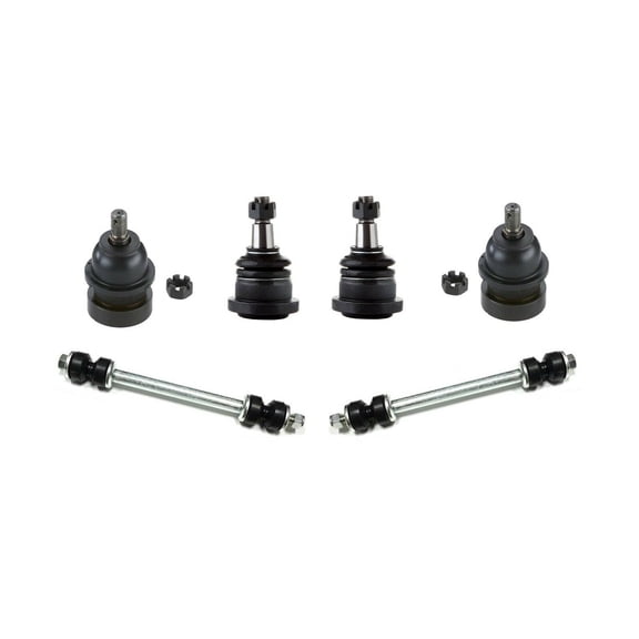 PartsW 6 Pc New Front Suspension Kit for Dodge Ram 2500/3500 RWD Models Upper & Lower Ball Joints Sway Bar End Links