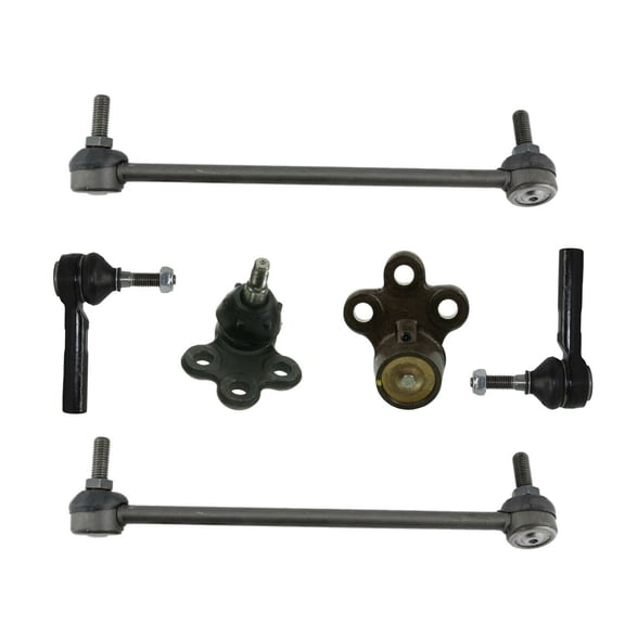 PartsW 6 Pc New Suspension Kit for Chevrolet Equinox / Pontiac Torrent / Saturn Vue / Sway Bar End Links Left & Right Side, Outer Tie Rod Ends, Lower Ball Joitnts