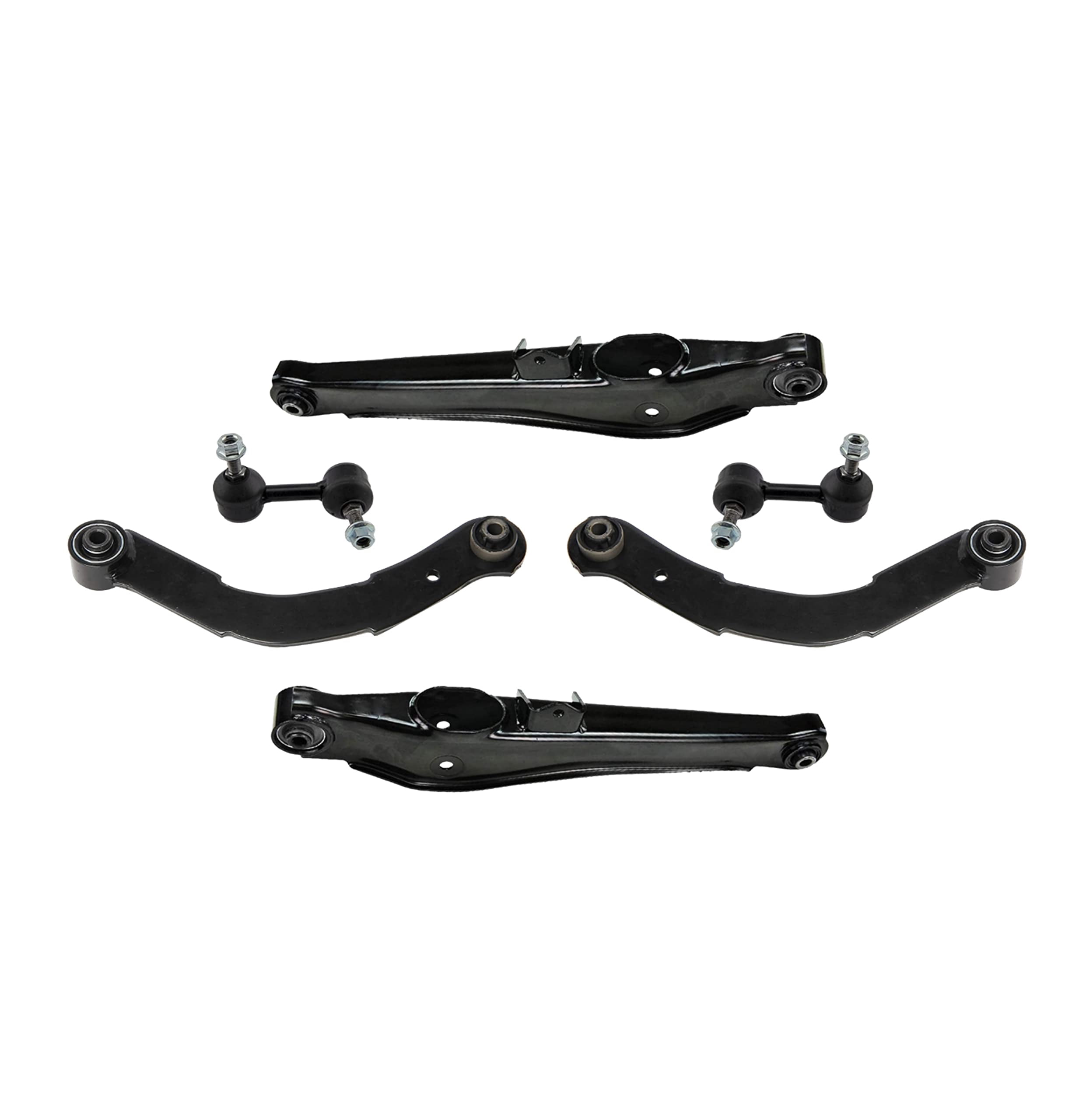 PartsW - 6 Pc Rear Suspension Kit Upper & Lower Control Arms + Sway Bar ...
