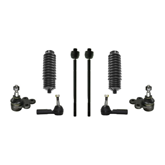 PartsW - 8 Pc Front Inner & Outer Tie Rod Ends, Rack and Pinion Bellow Boots, Lower Ball Joints, Suspension Kit for Buick LeSabre, Cadillac Seville, Pontiac Bonneville