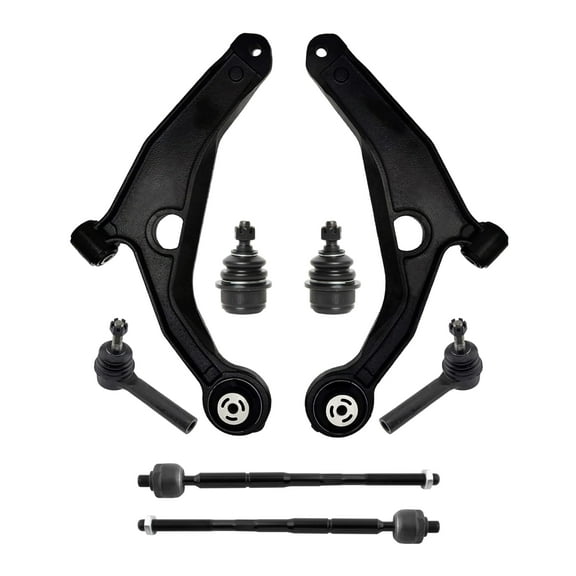 PartsW - 8 Pc Front Suspension Kit Lower Control Arms, Outer and Inner Tie Rod Ends, Lower Ball Joints for Chrysler 200, Chrysler Sebring, Dodge Avenger