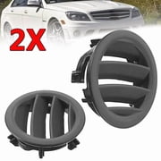 Partscollect 2pcs Black Console Dashboard AC Air Vent Grille Cover Compatible For Mercedes Benz W204 C Class C180 C200 C220 C230 C260 C280 C300 C350 2007 2008 2009 2010 2011