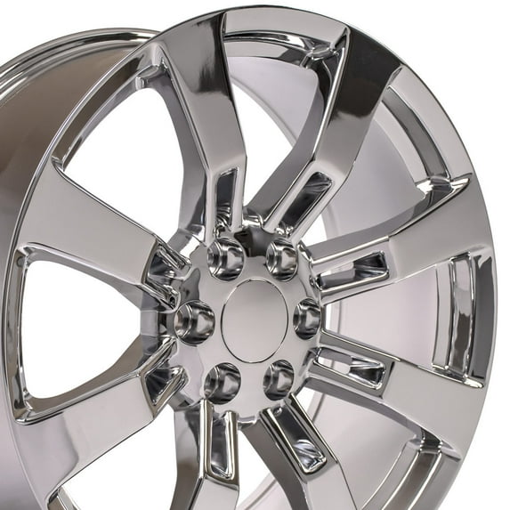 Partsynergy 22" Rim Fits 1999 - 2019 Cadillac Escalade Chrome 22 x 9 Chrome Wheel