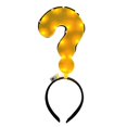 thumbnail image 1 of Party Accessory, Adorable Exclamation Point and Question Arrow Headband, Battery Powered Halloween Lights Wearable Decoration, Red Headband Women Lightweight Quirky Party, 1 of 7