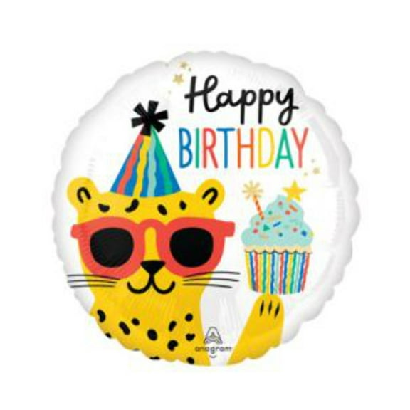 18" Party Animal Happy Birthday Foil Mylar Balloon - Party Supplies Decorations