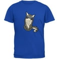 thumbnail image 1 of Party Animal Meow And Then Cat Royal Youth T-Shirt - X-Large(18), 1 of 1