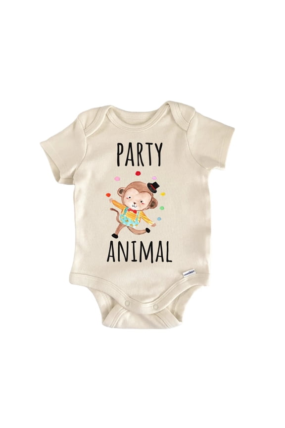 Party Animal Monkey Birthday Circus Infant Gift Baby Onesie®