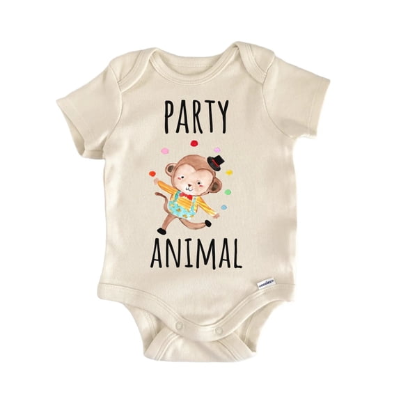 Party Animal Monkey Birthday Circus Infant Gift Baby Onesie®