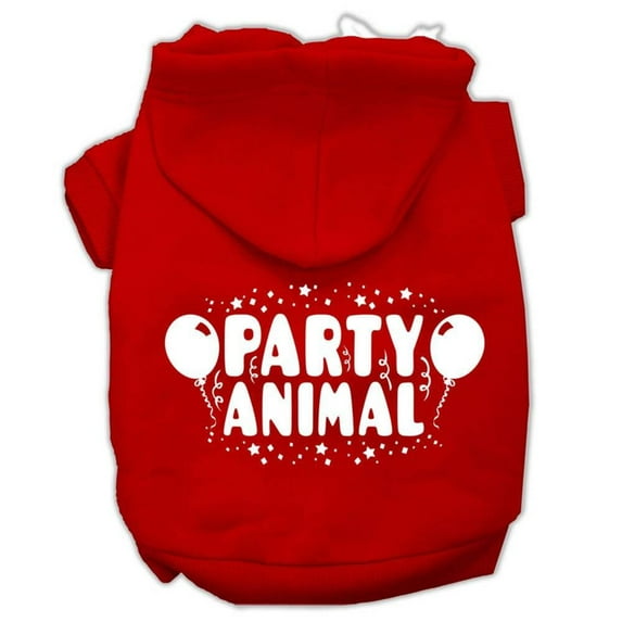 Pet Dog Cat Hoodie Screen Printed, "Party Animal"