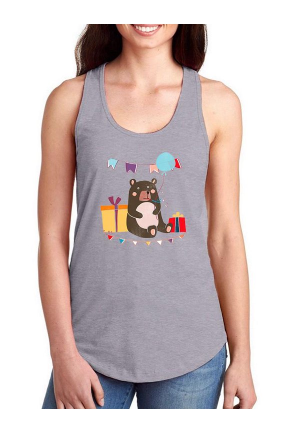 Party Animals Collection C. Racerback Tank Women -June Erica Vess Designs, Female Small