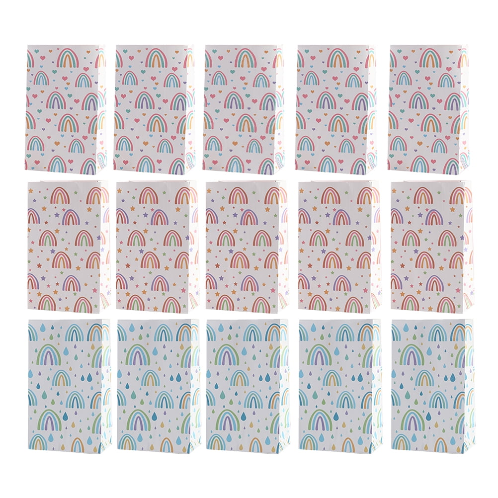 Party Bags Rainbow Gift Favor Paper Birthday Treat Cookie Small Candy