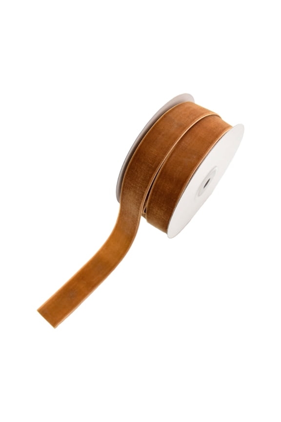 Christmas Hot Sale Dark Khaki Velvet Ribbon Single Thin Light Brown Velvet Ribbon for Gift Wrapping Brown Ribbon for Hair Bows Handmade Cafts Home Decor