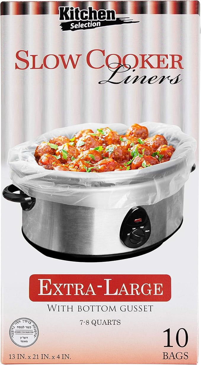 Party Bargains Slow Cooker Liners 4" Wide Gusset, Crock Pot Liners
