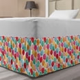thumbnail image 1 of Party Bed Skirt, Children Balloons in Different Tones Pastel Celebration Birthday Kids Joyful Theme, Elastic Bedskirt Dust Ruffle Wrap Around for Bedding Decor, 4 Sizes, Multicolor, by Ambesonne, 1 of 2