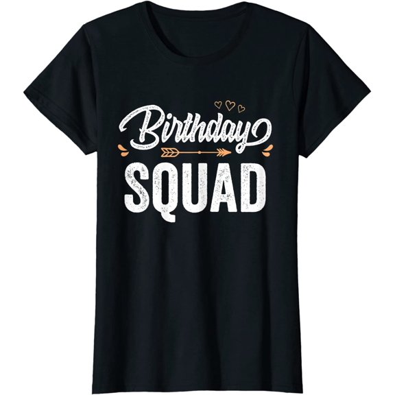 Party Birthday Shirt for Girls Women Birthday Squad T-Shirt