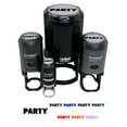 thumbnail image 1 of Party Bold Text Self-Inking Rubber Stamp Ink Stamper - Yellow Ink - Medium 1 Inch, 1 of 7