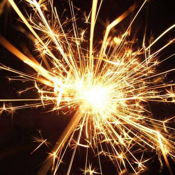 Party Brands Dollaritem Gold Wire Sparklers Birthday Party Supplies Decorations, 12 Pack of 6