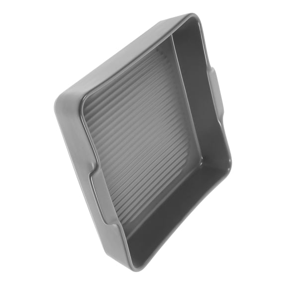 NIAIZEK Oven Safe Pan Ceramic Baking Tray Grey 1Pack Oil Draining for Family Gathering