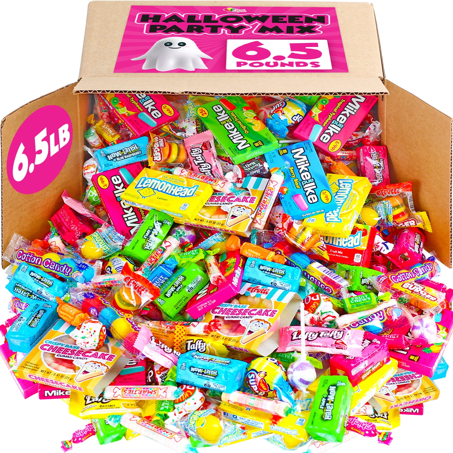A Great Surprise Assorted Candy Mix, 6.5 lb Bulk Individually Wrapped Candy Variety Pack for Piatas, Goodie Bags & Party Favors