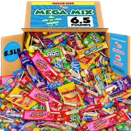 A Great Surprise Assorted Candy Mix, 6.5 lb Bulk Individually Wrapped Candy Variety Pack for Piñatas, Goodie Bags & Party Favors