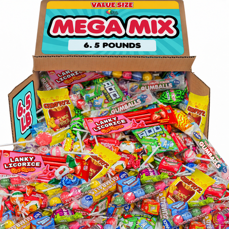 A Great Surprise Assorted Candy Mix, 6.5 lb Bulk Individually Wrapped Candy Variety Pack for Halloween, Piñatas, Goodie Bags & Party Favors