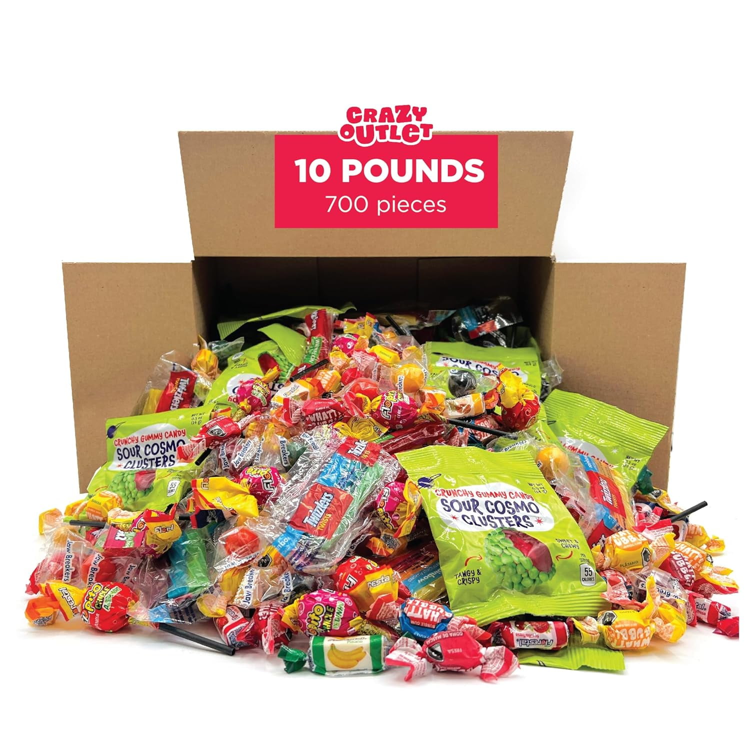 Rainbow Mix Party Candy Variety Pack - 10 lbs, 700+ Pieces