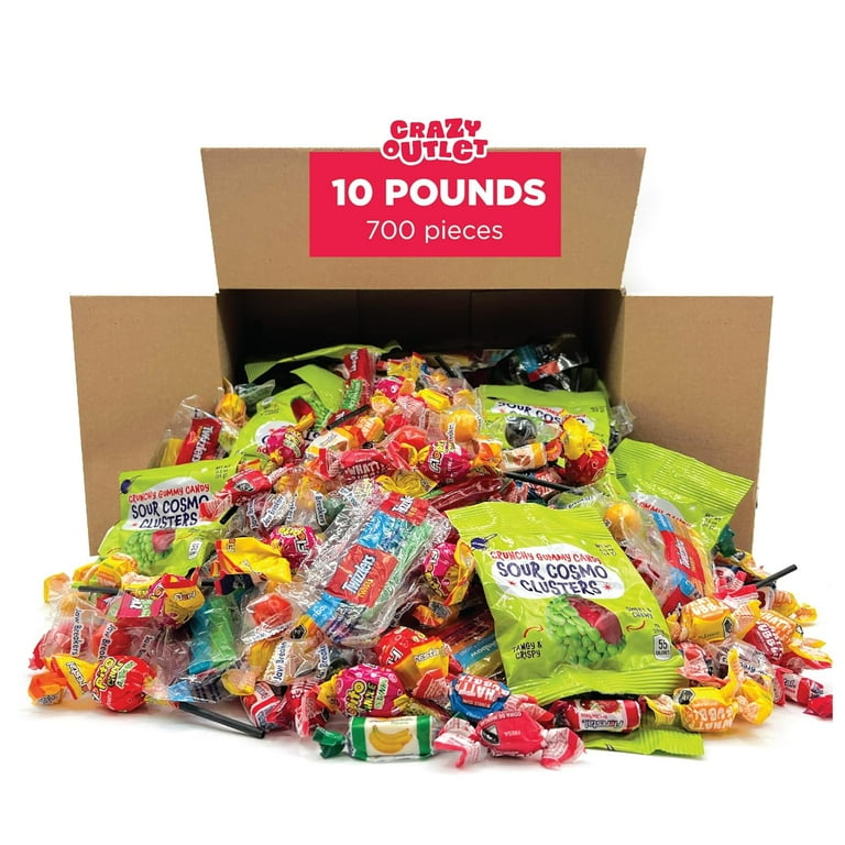 Rainbow Mix Party Candy Variety Pack - 10 lbs, 700+ Pieces