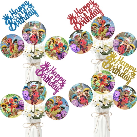 Party Centerpieces Dino Ranch Decoration Table Toppers Photo Props Booth Center Piece Decor Birthday Party Supplies
