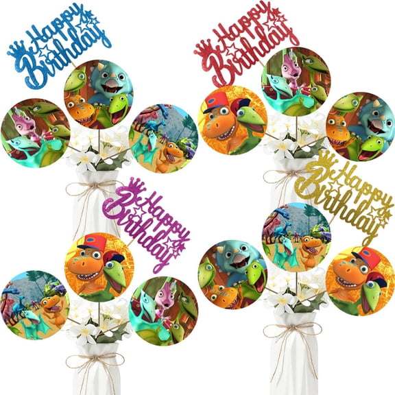 Party Centerpieces Dinosaur Animated Train Decoration Table Toppers Photo Props Booth Center Piece Decor Birthday Party Supplies