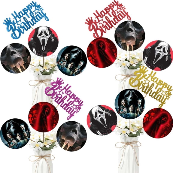 Party Centerpieces Scream Movie Decoration Table Toppers Photo Props Booth Center Piece Decor Birthday Party Supplies