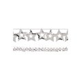thumbnail image 1 of Party Central 12 Confetti Metallic Silver Cutout Stars Hanging Christmas Party Garlands 108', 1 of 2