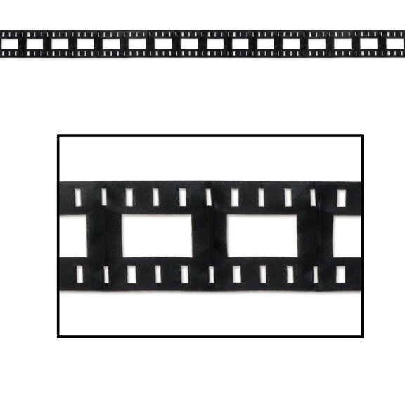 Club Pack of 12 Black and White Filmstrip Awards Night Garlands 12'